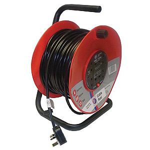Cable Drum 240V 13A x 50M 3 x Sockets