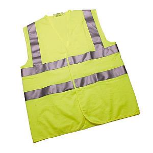 Hi-Vis Warning Waistcoat XX-Large EN471 Class 2 Yellow