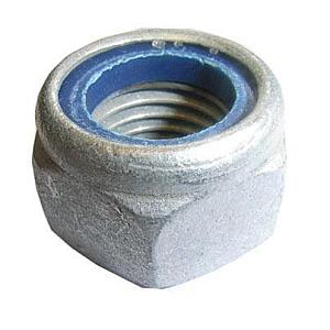 Hexagon Nyloc Nuts Steel Galvanised, Class 8 DIN 985 Type P