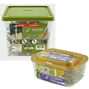 Timco Countersunk Torx C2 Decking & Flooring/MDF Screws in Tubs