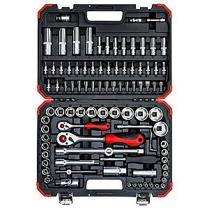 Gedore Red 1/2" & 1/4" 94 Piece Socket Set R46003094