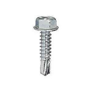 4.2 x 38mm (1/4" 7mm Hexagon Head) Washer Faced Self Drill Screw, Bright Zinc Plated