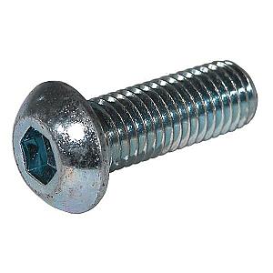 M10 x 45 Socket Button Screw, High Tensile Grade 10.9 Bright Zinc Plated, ISO 7380