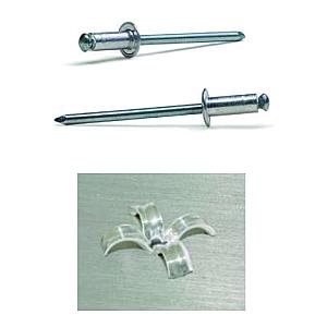 3.2 x 10.0 Aluminium Dome Head Peel Rivet, Grip Range 0.5 - 5.0mm