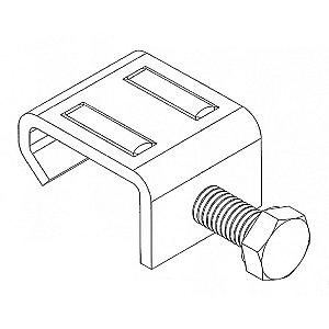 M8 Ductwork U Mezz Clamp Fitted With M8 Bolt, Bright Zinc Plated