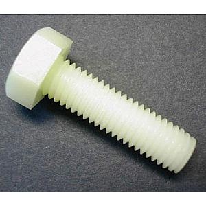 M16 x 50 Nylon Hexagon Head Set Screw DIN 933