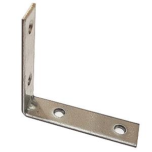 50mm 90deg Bent Corner Brace 15x2mm, 4.5mm Holes, Pre-galvanised steel