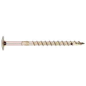 10.0 x 280mm T40 Index Extra Long Washer Head Wood Screw, Zinc & Colour