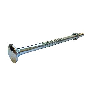 M16 x 260 Mild Steel Carriage / Coach / Cup Square Bolts, c/w Hexagon Nut Zinc Plated, DIN 603/934