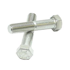 M12 Brass Nickel Plated Lock (Half) Nut, DIN 439