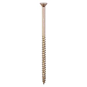 6.0 x 40 (12x1"1/2) Timco Velocity Premium Countersunk Pozi Woodscrew, Steel Zinc Yellow Finish, 60040VY