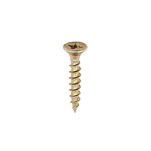 Timco 3.5 x 12mm (6x1/2) Countersunk Pozi, Classic Woodscrew, Steel Zinc / Yellow Plated, 35012CLAF