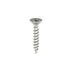 12 x 3"1/2 (6.0x90mm) Timco Twin-Thread Countersunk Pozi Woodscrews, Bright Zinc Plated, 12312CWZ