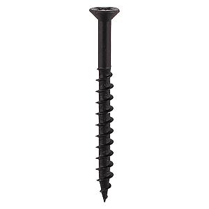 No.8 x 3/4" (4.2 x 19mm) Timco Blackjax Woodscrew, Twin-thread Round Head Pozi No.2, Black Passivated (Boxed in 200's, Outer box of 1000) 00834BJC
