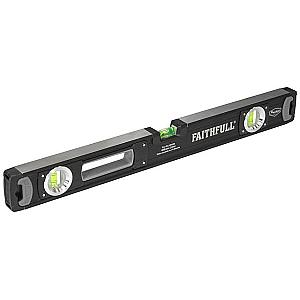 Faithfull 600mm Box Beam Spirit Level Milled Base FAISLB600