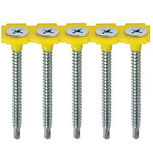 TIMco 3.5 x 45 Universal Collated Drywall Screws, Black Phosphate Finish, Pack of 1000 00045COLDYS