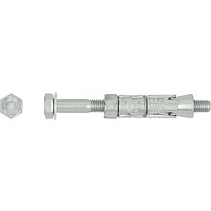 Rawlplug M10 50L Shield Anchor Loose Bolt Bright Zinc Plated, Drill 16mm Rawl R-RBL-M10/50W