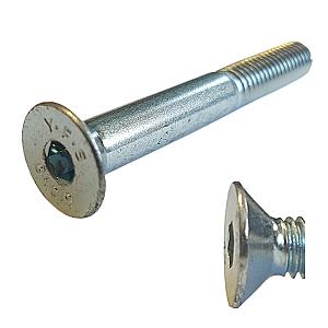 M16 x 70 Socket Countersunk Screw High Tensile Grade 10.9 Zinc Plated & de-embrittled, DIN 7991