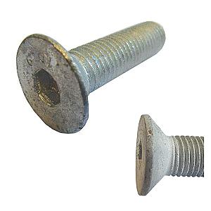 M12 x 90 Countersunk Socket Screw High Tensile Grade 10.9 Galvanised DIN 7991