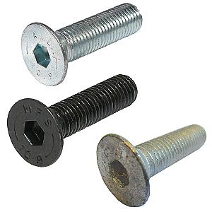 M20 x 80 Countersunk Socket Screw High Tensile Grade 10.9 Galvanised DIN 7991