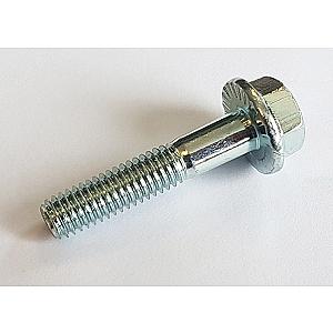 M12 x 50 (30mm thread) Hexagon Head Flange Serrated Bolts High Tensile Grade 8.8 Bright Zinc Plated, DIN 6921
