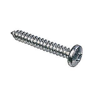 12 x 3/4" (5.5 x 19mm) Self Tapping Screw, Pan Pozi AB, Steel Bright Zinc Plated, DIN 7981C