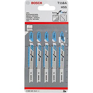 Bosch T118G 92mm Jigsaw Blade for metal 0.5-1.5mm (Pack Of 5) P/No. 2 608 631 012