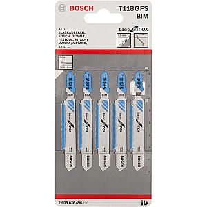 Bosch T10BIF 83mm Jigsaw Blade for Laminate 1.5-15mm (Pack Of 5) P/No. 2 608 636 431