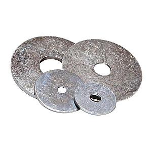 M10 x 50 x 3mm Penny Mudguard Repair Washer Mild Steel Bright Zinc Plated