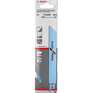 Bosch S922AF 100mm Sabre Saw Blade flexible for metal (Pack of 5) P/No. 2 608 656 013