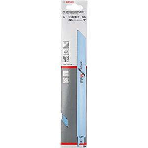 Bosch S1122BF 225mm Sabre Saw Blade flexible for metal 10-175mm (Pack Of 5) P/No. 2 608 656 019