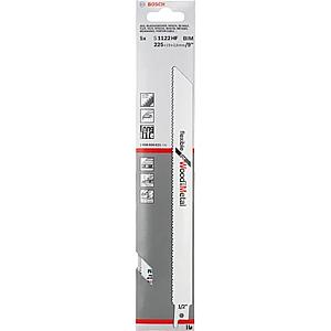 Bosch S611DF 150mm Sabre Saw Blabe Heavy for wood & metal (Pack of 5) P/No. 2 608 656 258