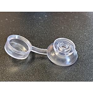 Black M6 x 20mm Hinged Sealing Washer & Cap