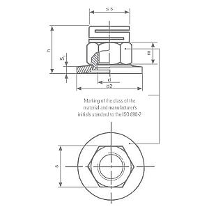 M16 ERM Self Lock Nut / Free Spinning Washer, Stainless Steel A4-80