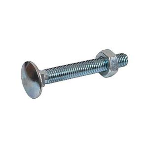 M8 x 35 Galvanised Carriage / Coach / Cup Square Bolts (Bolt Only) DIN 603/934
