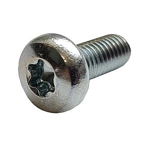 M3 x 12mm Pan Machine Screw, TX-10 Bright Zinc Plated, DIN 7985