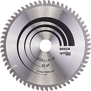 Bosch 216 x 30 x 48 Teeth Optiline Wood Circular Saw Blade P/no. 2 608 640 641