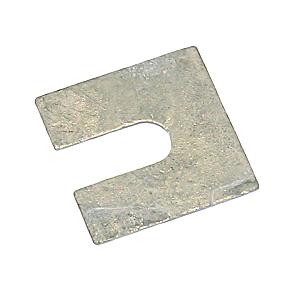 No.1 50mm x 50mm x 2mm with a 14mm slot (Suits bolts up to M12) Steel Metal Horseshoe Trouser Shim galvanised