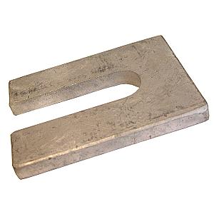 No.2 50mm x 100mm x 10mm with a 14mm slot (Suits bolts up to M12) Steel Metal Horseshoe Trouser Shim galvanised