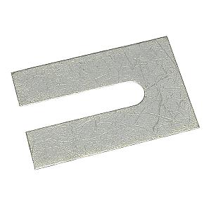 No.5 150mm x 100mm x 1mm with a 25mm slot (Suits bolts up to M24) Steel Metal Horseshoe Trouser Shim galvanised