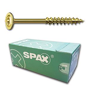 10.0 x 260mm T40 Spax Extra Long Washer Head Wood Screw, Zinc & Yellow