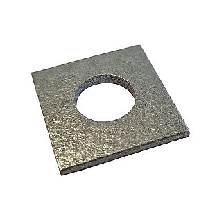 M10 x 30 x 3mm Square Plate Washer Galvanised (12mm Hole), DIN 436