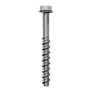 M6 x 140 Flange Hexagon Head Concrete Masonry Screw Bolt Anchor, Stainless Steel A4