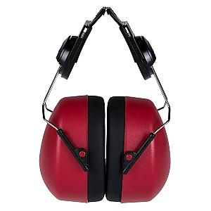 Red Clip on Ear Defenders to Suit Chin Standard Helmet