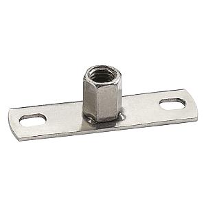 Base / Backplate Duel Threaded M8/M10 with 2 screw holes, Stainless Steel A4. PFA4M0810