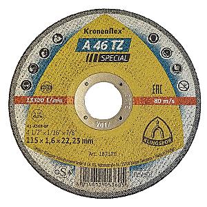Klingspor Kronenflex 115mm x 22mm x 1.6mm Metal Cutting Disc Premium Quality. Art. 187170
