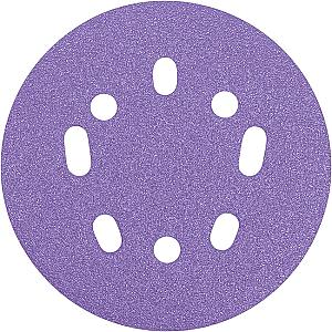 Trend Aluminium Oxide 125mm Random Orbit 120 Grit Sanding Discs, AB/125/120G, Pack of 50