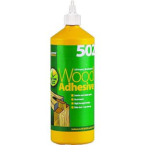 Everbuild 502 Weatherproof Woodglue Adhesive 1 Litre