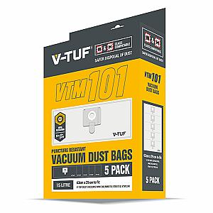V-TUF Pack of 5 Dust Bags to Fit Class M Mini Plus Extractor. VTM101