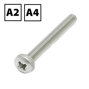 Machine Screws Pan Pozi Stainless Steel A2 & A4